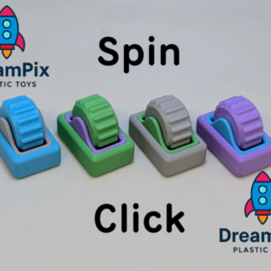 Scroll Wheel Fidget Clicker – Spin & Click Toy (3D Printed)
